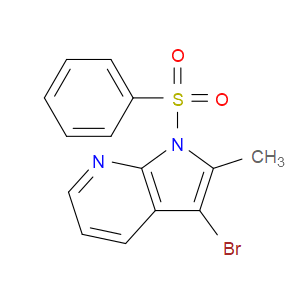 3-BROMO-2-METHYL-1-(PHENYLSULFONYL)-1H-PYRROLO[2,3-B]PYRIDINE