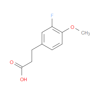 3-(3-FLUORO-4-METHOXYPHENYL)PROPANOIC ACID - Click Image to Close
