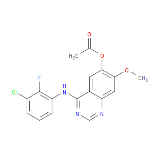 4-((3-CHLORO-2-FLUOROPHENYL)AMINO)-7-METHOXYQUINAZOLIN-6-YL ACETATE - Click Image to Close