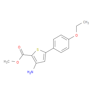 3-AMINO-5-(4-ETHOXYPHENYL)THIOPHENE-2-CARBOXYLIC ACID METHYL ESTER - Click Image to Close