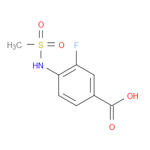 3-FLUORO-4-(METHYLSULFONAMIDO)BENZOIC ACID