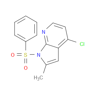 4-CHLORO-2-METHYL-1-(PHENYLSULFONYL)-1H-PYRROLO[2,3-B]PYRIDINE
