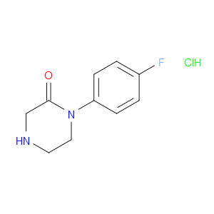 1-(4-FLUOROPHENYL)PIPERAZIN-2-ONE HYDROCHLORIDE - Click Image to Close