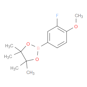 3-FLUORO-4-METHOXYPHENYLBORONIC ACID, PINACOL ESTER - Click Image to Close