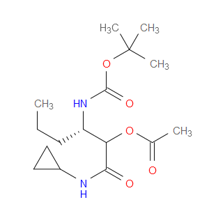 (3S)-3-((TERT-BUTOXYCARBONYL)AMINO)-1-(CYCLOPROPYLAMINO)-1-OXOHEXAN-2-YL ACETATE