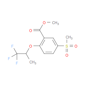 5-METHYLSULFONYL-2-(2,2,2-TRIFLUORO-1-METHYLETHOXY)BENZOIC ACID METHYL ESTER