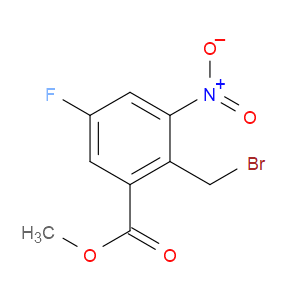METHYL 2-(BROMOMETHYL)-5-FLUORO-3-NITROBENZOATE