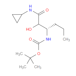 TERT-BUTYL ((3S)-1-(CYCLOPROPYLAMINO)-2-HYDROXY-1-OXOHEXAN-3-YL)CARBAMATE