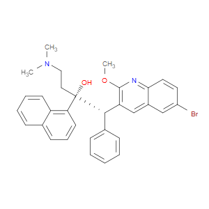(1S,2R)-1-(6-BROMO-2-METHOXYQUINOLIN-3-YL)-4-(DIMETHYLAMINO)-2-(NAPHTHALEN-1-YL)-1-PHENYLBUTAN-2-OL