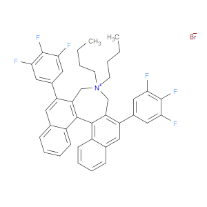 (11BS)-(+)-4,4-DIBUTYL-4,5-DIHYDRO-2,6-BIS(3,4,5-TRIFLUOROPHENYL)-3H-DINAPHTH[2,1-C:1',2'-E]AZEPINIUM BROMIDE