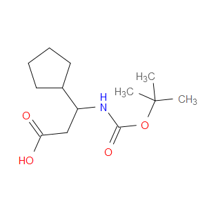 3-((TERT-BUTOXYCARBONYL)AMINO)-3-CYCLOPENTYLPROPANOIC ACID