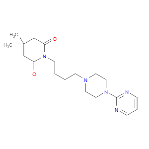 4,4-DIMETHYL-1-(4-(4-(PYRIMIDIN-2-YL)PIPERAZIN-1-YL)BUTYL)PIPERIDINE-2,6-DIONE