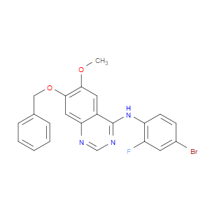 7-(BENZYLOXY)-N-(4-BROMO-2-FLUOROPHENYL)-6-METHOXYQUINAZOLIN-4-AMINE - Click Image to Close