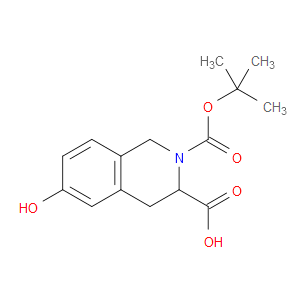 2-[(TERT-BUTYLOXYCARBONYL)]-6-HYDROXY-1,2,3,4-TETRAHYDROISOQUINOLINE-3-CARBOXYLIC ACID