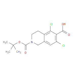 2-(TERT-BUTOXYCARBONYL)-5,7-DICHLORO-1,2,3,4-TETRAHYDROISOQUINOLINE-6-CARBOXYLIC ACID - Click Image to Close