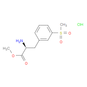 (S)-METHYL 2-AMINO-3-(3-(METHYLSULFONYL)PHENYL)PROPANOATE HYDROCHLORIDE - Click Image to Close