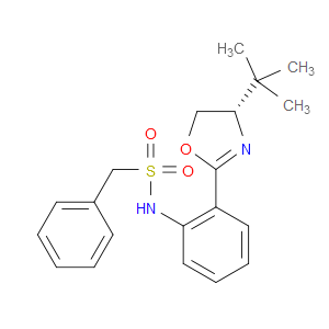(S)-N-(2-(4-(TERT-BUTYL)-4,5-DIHYDROOXAZOL-2-YL)PHENYL)-1-PHENYLMETHANESULFONAMIDE - Click Image to Close