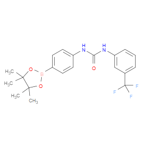 1-(4-(4,4,5,5-TETRAMETHYL-1,3,2-DIOXABOROLAN-2-YL)PHENYL)-3-(3-(TRIFLUOROMETHYL)PHENYL)UREA