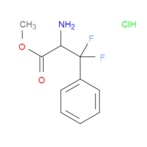 METHYL 2-AMINO-3,3-DIFLUORO-3-PHENYLPROPIONATE HYDROCHLORIDE - Click Image to Close