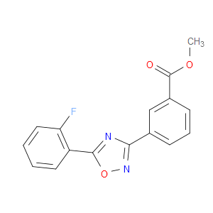 METHYL 3-(5-(2-FLUOROPHENYL)-1,2,4-OXADIAZOL-3-YL)BENZOATE - Click Image to Close