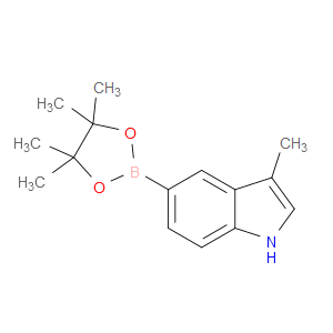 3-METHYL-5-(TETRAMETHYL-1,3,2-DIOXABOROLAN-2-YL)-1H-INDOLE - Click Image to Close