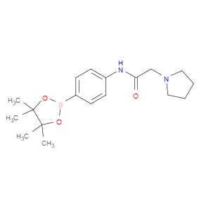 2-(PYRROLIDIN-1-YL)-N-(4-(4,4,5,5-TETRAMETHYL-1,3,2-DIOXABOROLAN-2-YL)PHENYL)ACETAMIDE - Click Image to Close