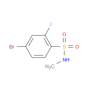 4-BROMO-2-FLUORO-N-METHYLBENZENESULFONAMIDE - Click Image to Close