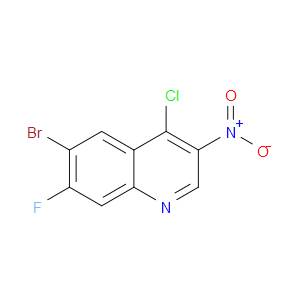 6-BROMO-4-CHLORO-7-FLUORO-3-NITROQUINOLINE - Click Image to Close