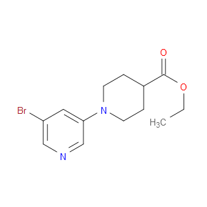 ETHYL 1-(5-BROMOPYRIDIN-3-YL)PIPERIDINE-4-CARBOXYLATE