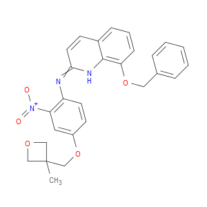 8-(BENZYLOXY)-N-(4-((3-METHYLOXETAN-3-YL)METHOXY)-2-NITROPHENYL)QUINOLIN-2-AMINE
