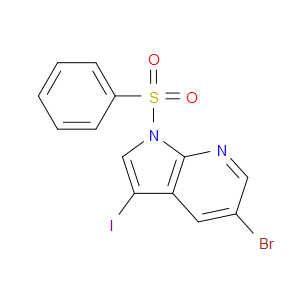 1-BENZENESULFONYL-5-BROMO-3-IODO-1H-PYRROLO[2,3-B]PYRIDINE