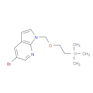 1H-PYRROLO[2,3-B]PYRIDINE, 5-BROMO-1-[[2-(TRIMETHYLSILYL)ETHOXY]METHYL]-
