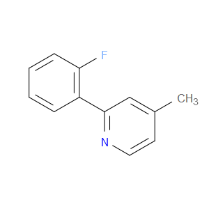 2-(2-FLUOROPHENYL)-4-METHYLPYRIDINE