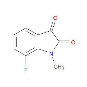 7-FLUORO-1-METHYLINDOLINE-2,3-DIONE - Click Image to Close