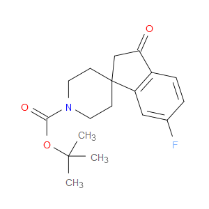 TERT-BUTYL 6-FLUORO-3-OXO-2,3-DIHYDROSPIRO[INDENE-1,4'-PIPERIDINE]-1'-CARBOXYLATE