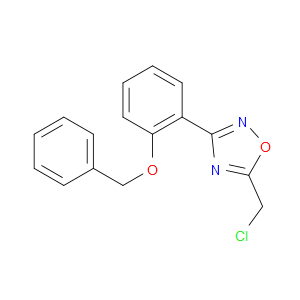 3-(2-BENZYLOXY-PHENYL)-5-CHLOROMETHYL-[1,2,4]OXADIAZOLE - Click Image to Close
