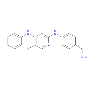 N2-(4-(AMINOMETHYL)PHENYL)-5-FLUORO-N4-PHENYLPYRIMIDINE-2,4-DIAMINE