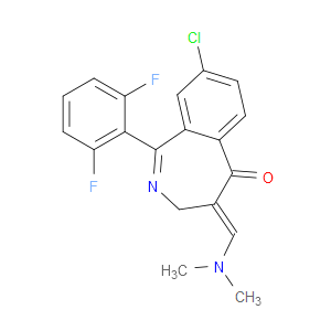 (E)-8-CHLORO-1-(2,6-DIFLUOROPHENYL)-4-((DIMETHYLAMINO)METHYLENE)-3H-BENZO[C]AZEPIN-5(4H)-ONE