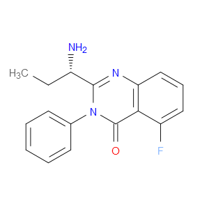 (S)-2-(1-AMINOPROPYL)-5-FLUORO-3-PHENYLQUINAZOLIN-4(3H)-ONE