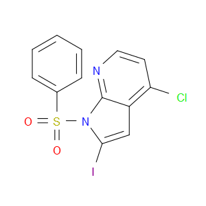 1-BENZENESULFONYL-4-CHLORO-2-IODO-7-AZAINDOLE - Click Image to Close