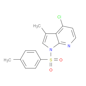 1H-PYRROLO[2,3-B]PYRIDINE, 4-CHLORO-3-METHYL-1-[(4-METHYLPHENYL)SULFONYL]-