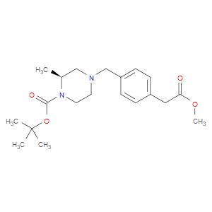 (S)-TERT-BUTYL 4-(4-(2-METHOXY-2-OXOETHYL)BENZYL)-2-METHYLPIPERAZINE-1-CARBOXYLATE