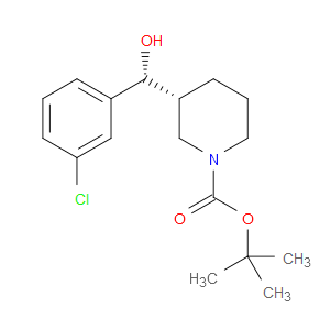 TERT-BUTYL (R)-3-((R)-(3-CHLOROPHENYL)(HYDROXY)METHYL)PIPERIDINE-1-CARBOXYLATE