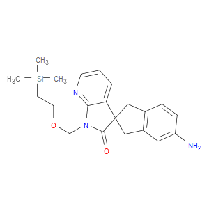 5-AMINO-1'-((2-(TRIMETHYLSILYL)ETHOXY)METHYL)-1,3-DIHYDROSPIRO[INDENE-2,3'-PYRROLO[2,3-B]PYRIDIN]-2'(1'H)-ONE