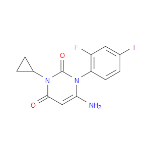 6-AMINO-3-CYCLOPROPYL-1-(2-FLUORO-4-IODOPHENYL)PYRIMIDINE-2,4(1H,3H)-DIONE