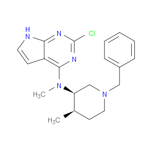 N-((3R,4R)-1-BENZYL-4-METHYLPIPERIDIN-3-YL)-2-CHLORO-N-METHYL-7H-PYRROLO[2,3-D]PYRIMIDIN-4-AMINE