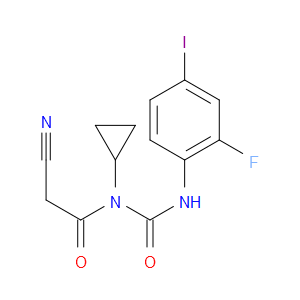 2-CYANO-N-CYCLOPROPYL-N-((2-FLUORO-4-IODOPHENYL)CARBAMOYL)ACETAMIDE
