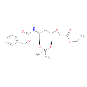 ETHYL 2-(((3AR,4S,6R,6AS)-6-(((BENZYLOXY)CARBONYL)AMINO)-2,2-DIMETHYLTETRAHYDRO-3AH-CYCLOPENTA[D][1,3]DIOXOL-4-YL)OXY)ACETATE