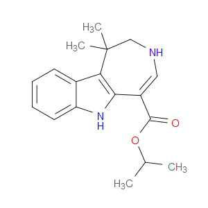 ISOPROPYL 1,1-DIMETHYL-1,2,3,6-TETRAHYDROAZEPINO[4,5-B]INDOLE-5-CARBOXYLATE