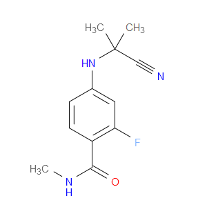 4-(2-CYANOPROPAN-2-YLAMINO)-2-FLUORO-N-METHYLBENZAMIDE